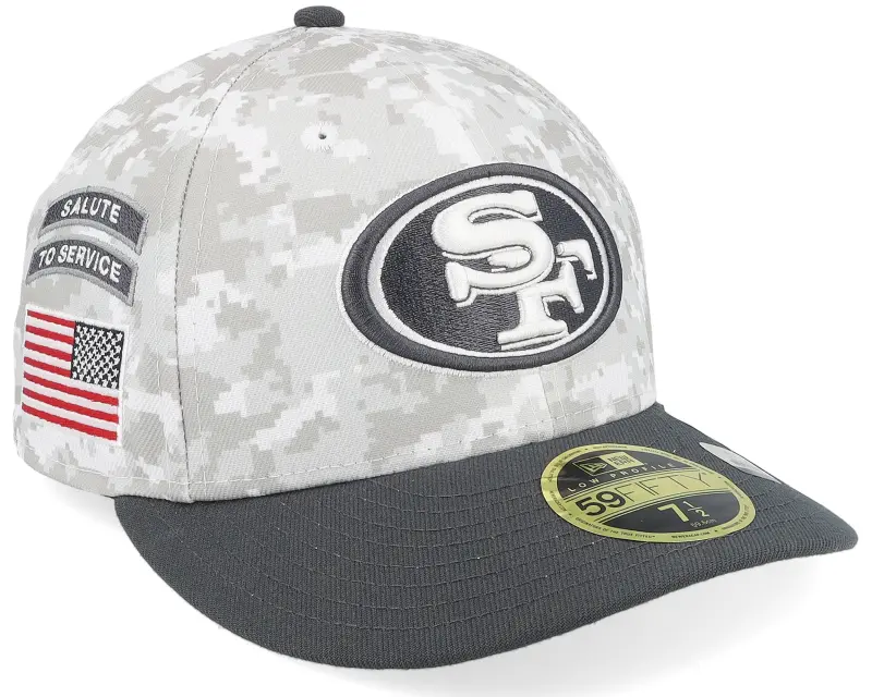 New Era San Francisco 49ers Nfl24 Salute To Service Low Profile 59FIFTY Camo/Graphite Fitted online
