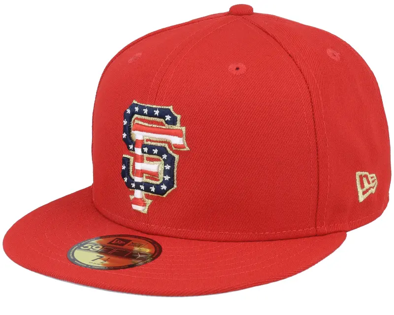 New Era San Francisco Giants MLB 4th Of July 23 59FIFTY Scarlet Fitted online
