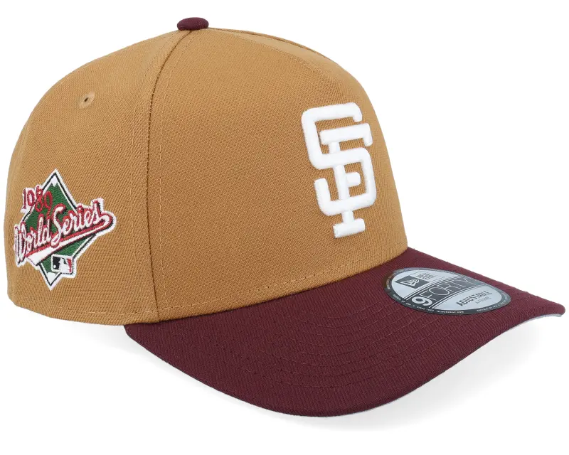 New Era San Francisco Giants Vineyard 9FORTY 89 World Series Light Bronze/Burgundy A-Frame Adjustable online