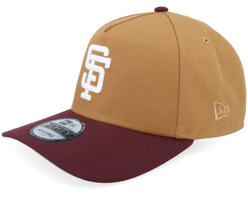 New Era San Francisco Giants Vineyard 9FORTY 89 World Series Light Bronze/Burgundy A-Frame Adjustable online