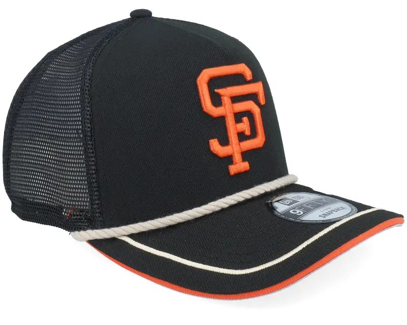 New Era San Francisco Giants Vintage Team Rope 9FIFTY Black A-frame Trucker online