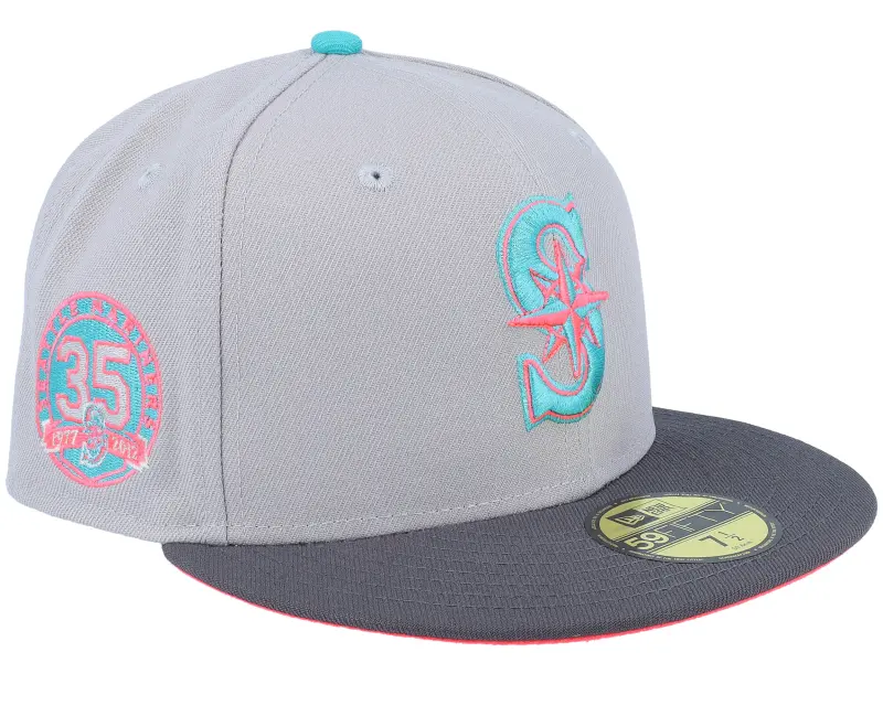 New Era Seattle Mariners 59FIFTY Neon Underground 35 Grey/Charcoal Fitted online
