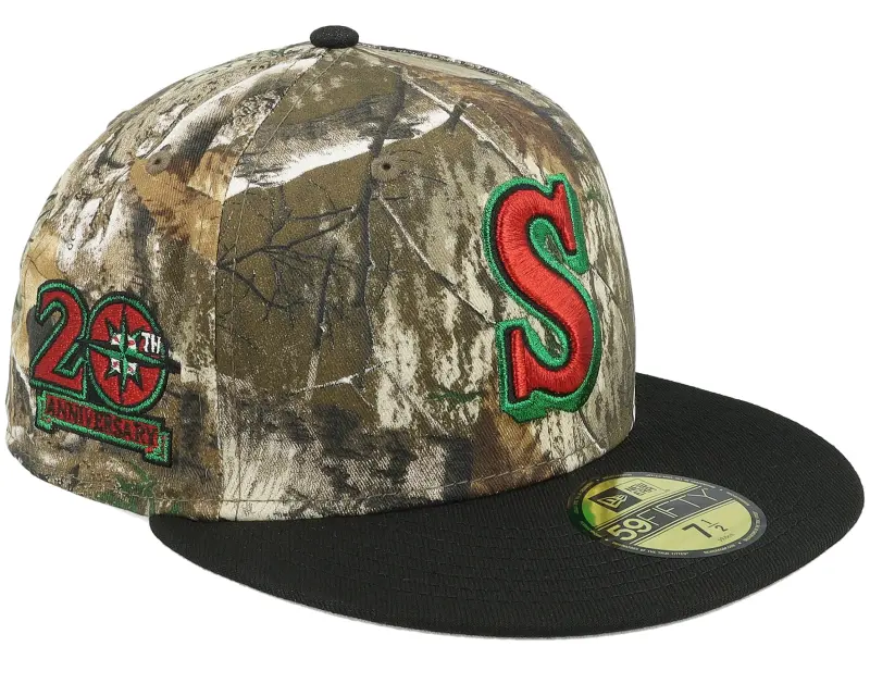 New Era Seattle Mariners Camping Pack 59FIFTY 20th Anniversary Real Tree/Black Fitted online