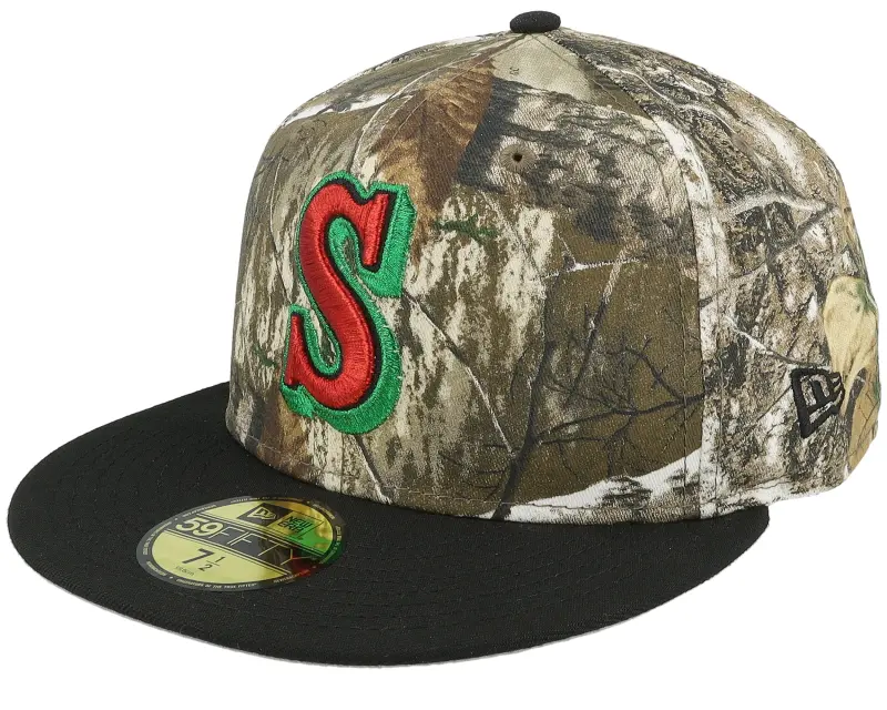 New Era Seattle Mariners Camping Pack 59FIFTY 20th Anniversary Real Tree/Black Fitted online