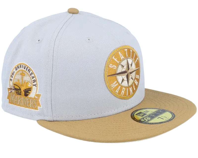 New Era Seattle Mariners Golden Bearings 59FIFTY Wt 30an Grey/Toffee Fitted online
