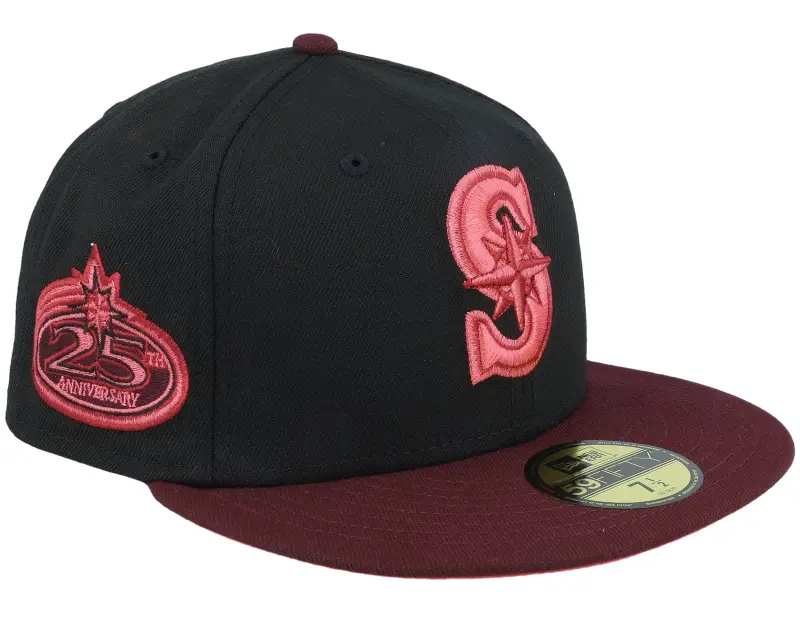 New Era Seattle Mariners Highland Pack 59FIFTY 25th Black/Maroon/Lava Fitted online