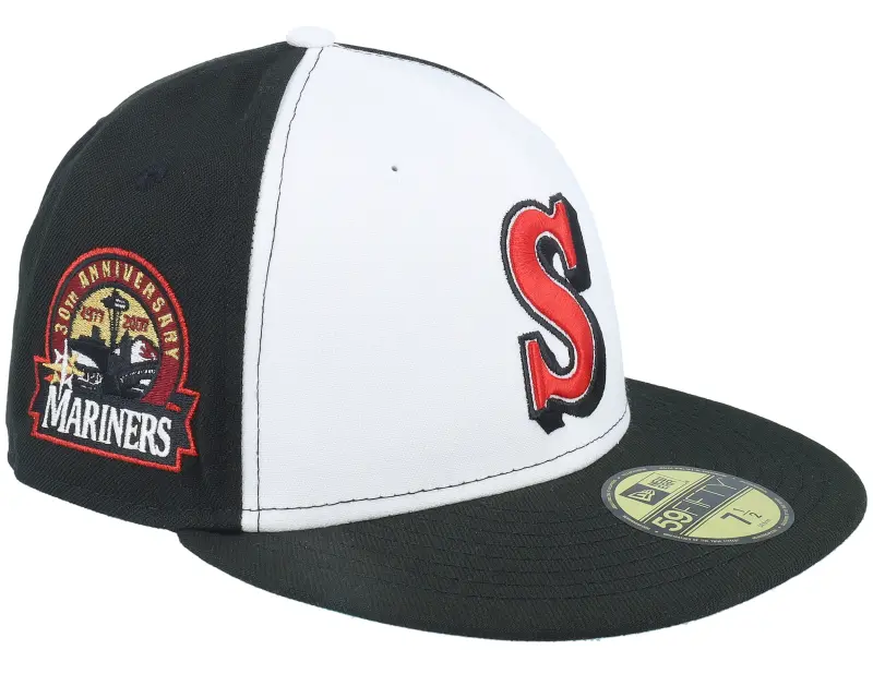 New Era Seattle Mariners Midnight Hustle 59FIFTY 30th Anniversary White/Black Fitted online