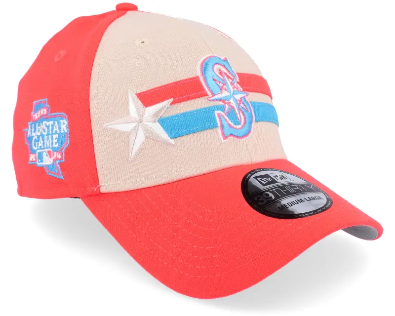 New Era Seattle Mariners MLB 24 All Star Game 39THIRTY Beige/Orange Flexfit online