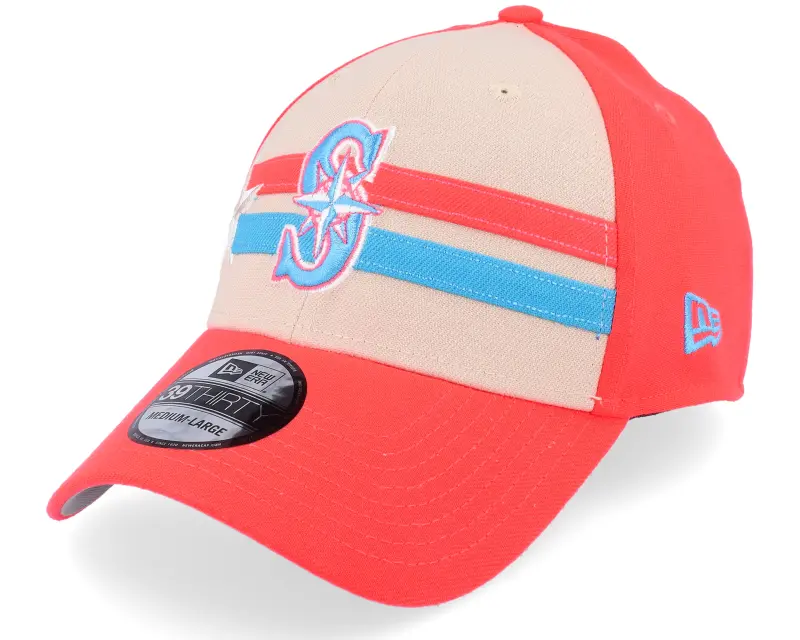 New Era Seattle Mariners MLB 24 All Star Game 39THIRTY Beige/Orange Flexfit online