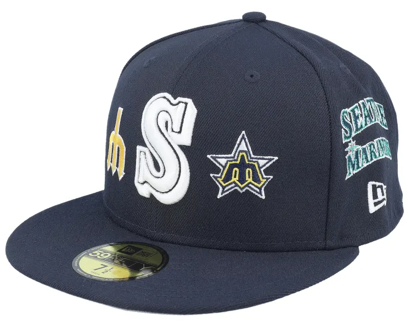 New Era Seattle Mariners MLB Cooperstown Patch 59FIFTY Navy Fitted online