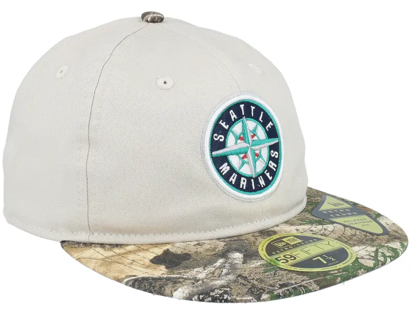 New Era Seattle Mariners MLB Realtree 59FIFTY Stone/Camo Fitted online