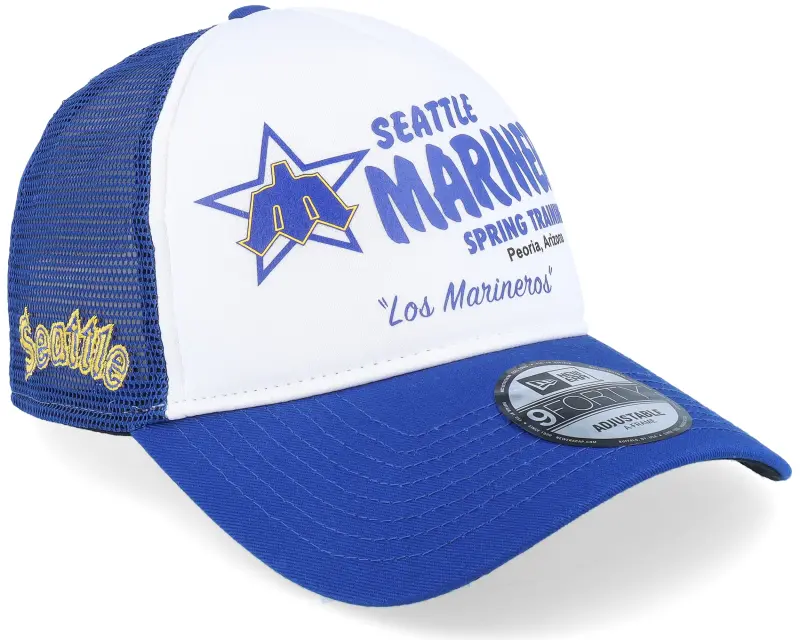 New Era Seattle Mariners Team 9FORTY Spring Training White/Blue Trucker online