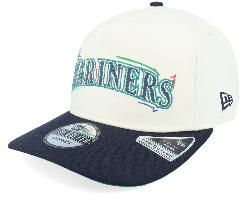 New Era Seattle Mariners Team Scribble Chrome/Navy A-frame Adjustable online