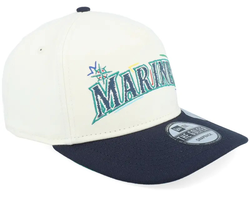 New Era Seattle Mariners Team Scribble Chrome/Navy A-frame Adjustable online