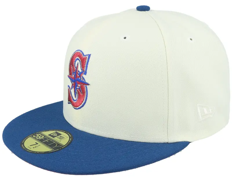 New Era Seattle Mariners Vortex 59FIFTY Songbird 40 Chrome/Royal Fitted online