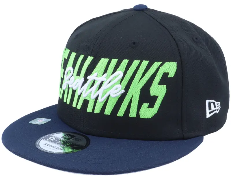 New Era Seattle Seahawks NFL22 Draft Em 9FIFTY Black/Navy Snapback online