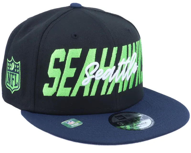 New Era Seattle Seahawks NFL22 Draft Em 9FIFTY Black/Navy Snapback online