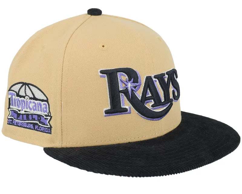 New Era Tampa Bay Rays 59FIFTY Corduroy Dunes Tropicana Vegas Black/Beige Fitted online