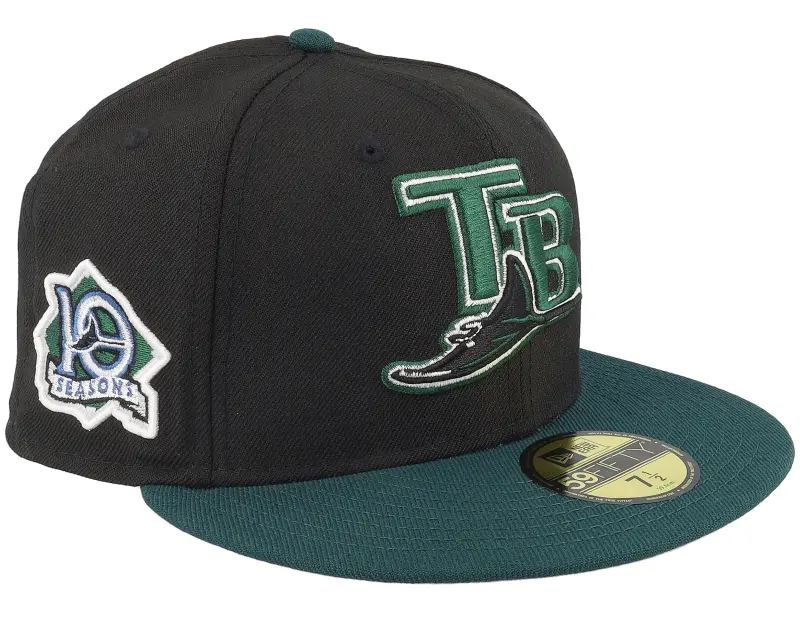 New Era Tampa Bay Rays Asteroid 59FIFTY Black/Dark Green Fitted online