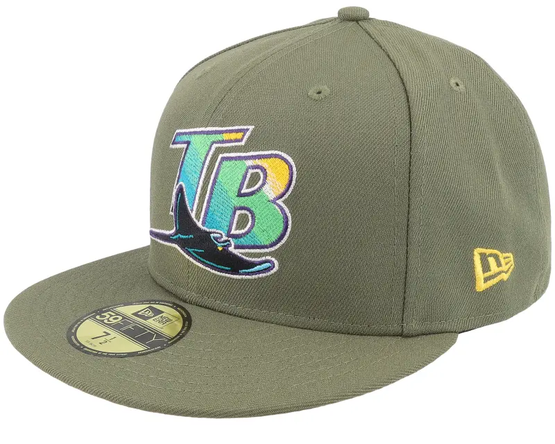 New Era Tampa Bay Rays Launch 59FIFTY Olive Fitted online