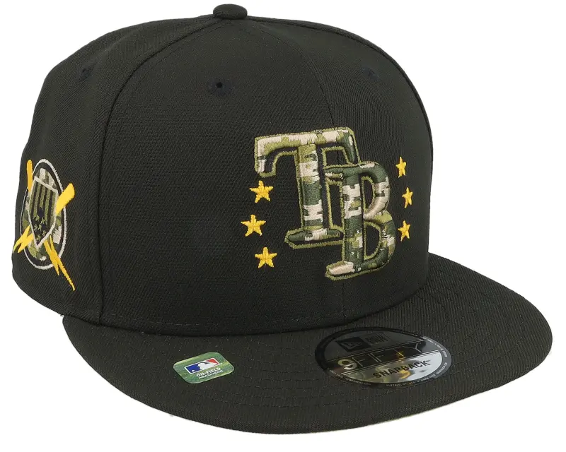 New Era Tampa Bay Rays MLB24 Armed Forces Day 9FIFTY Black Snapback online