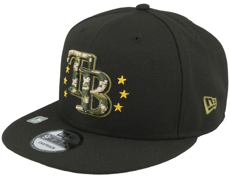 New Era Tampa Bay Rays MLB24 Armed Forces Day 9FIFTY Black Snapback online