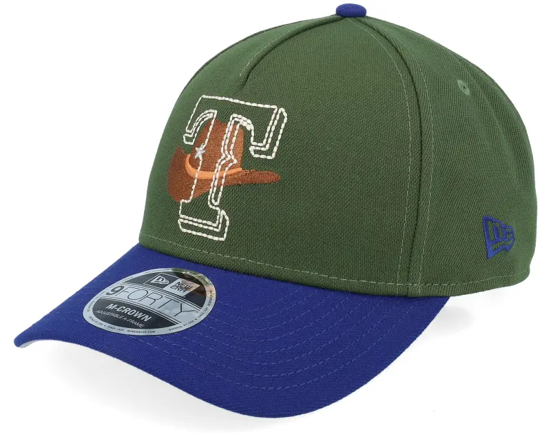 New Era Texas Rangers City Feature M-Crown Green/Dark Royal A-frame Adjustable online