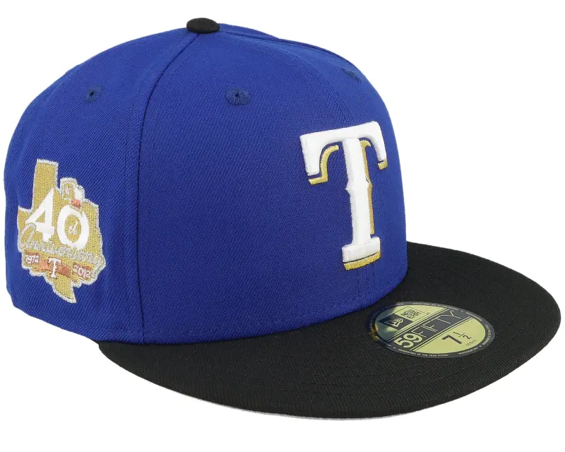 New Era Texas Rangers Retro Rewind 59FIFTY 40 Calming Blue/Black Fitted online