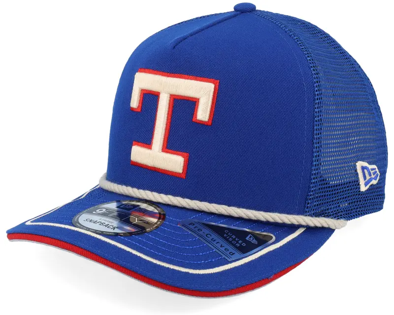 New Era Texas Rangers Vintage Team Rope 9FIFTY Royal A-frame Trucker online