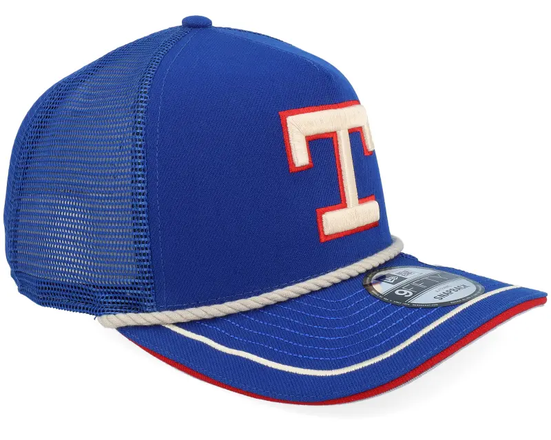 New Era Texas Rangers Vintage Team Rope 9FIFTY Royal A-frame Trucker online