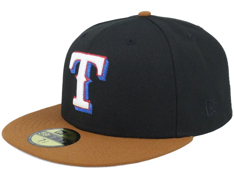 New Era Texas Rangers What The Fudge 59FIFTY 40 Black/Peanut/Grey Fitted online