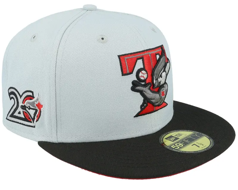 New Era Toronto Blue Jays Ruby Ashes 59FIFTY 20th Snow Grey/Black/Red Fitted online
