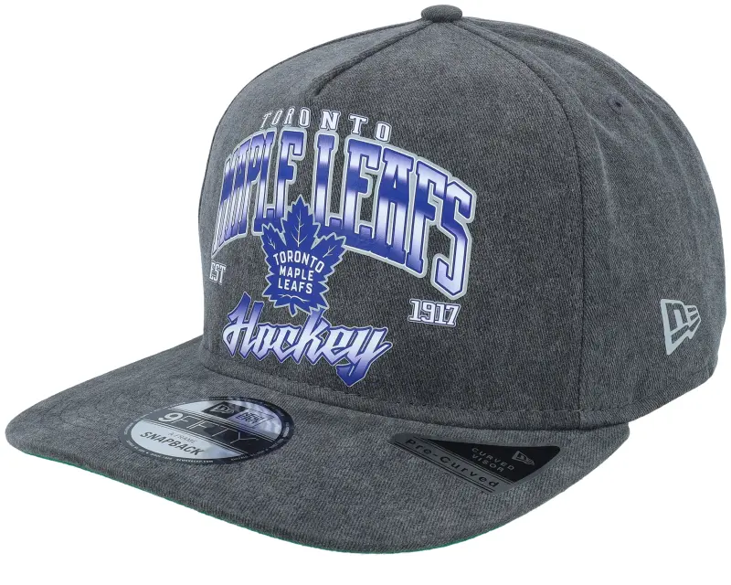 New Era Toronto Maple Leafs Pre-curved 9FIFTY Washed Black A-frame Snapback online