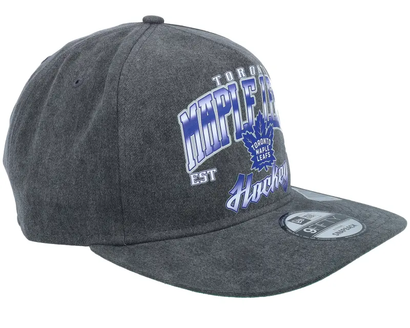 New Era Toronto Maple Leafs Pre-curved 9FIFTY Washed Black A-frame Snapback online