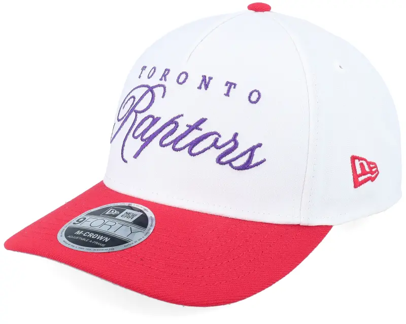 New Era Toronto Raptors NBA Draft 9FORTY M-Crown White/Red A-Frame Adjustable online