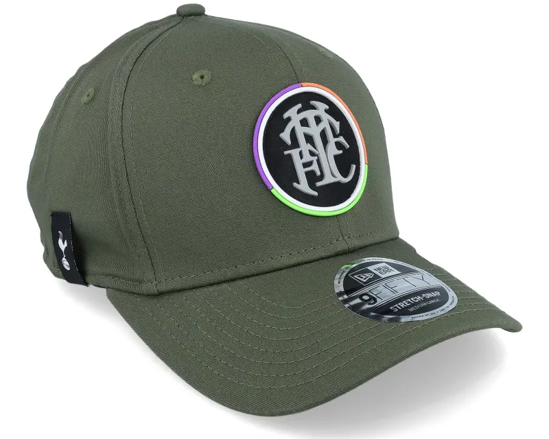 New Era Tottenham Hotspur Rubber Flock 9FIFTY Olive Adjustable online