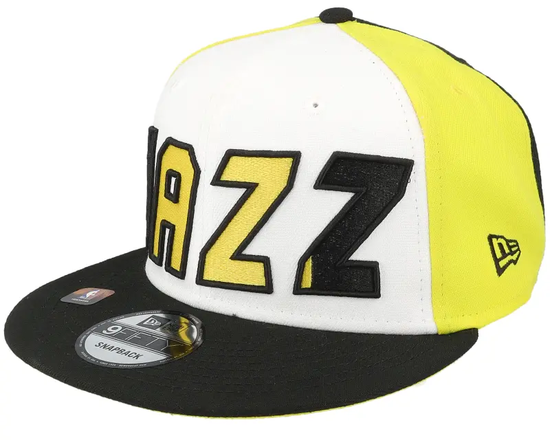 New Era Utah Jazz 9FIFTY NBA 23 Back Half White/Yellow/Black Snapback online