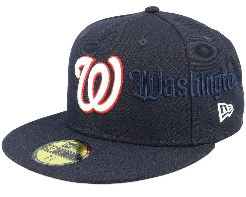 New Era Washington Nationals Script 59FIFTY Navy/White Fitted online