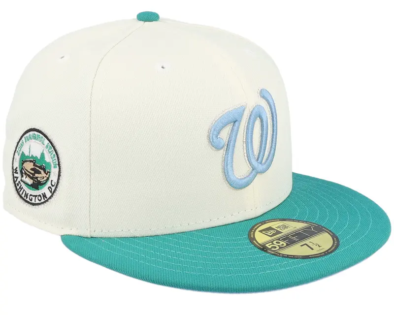 New Era Washington Nationals Shiny Era 59FIFTY Chrome/Teal/Light Blue Fitted online