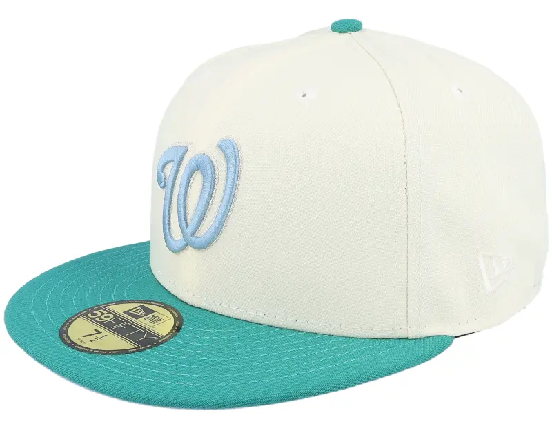 New Era Washington Nationals Shiny Era 59FIFTY Chrome/Teal/Light Blue Fitted online