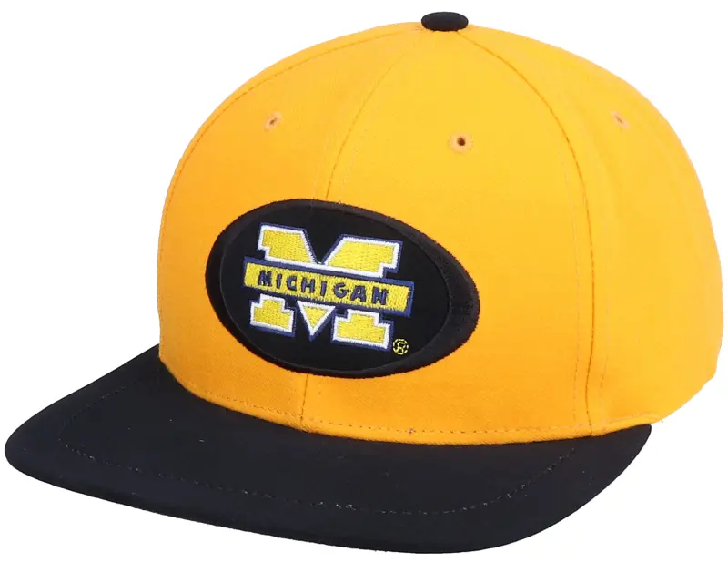Twins Enterprise Michigan Wolverines Michigan Oval College Vintage Yellow/Black Snapback online