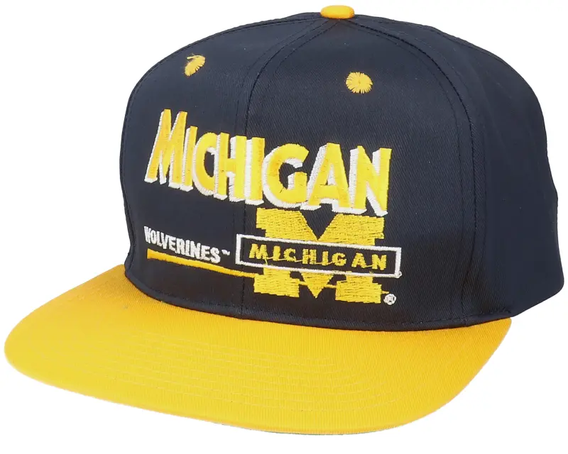Twins Enterprise Michigan Wolverines Michigan Wolverines Classic College Vintage Black/Yellow Snapback online