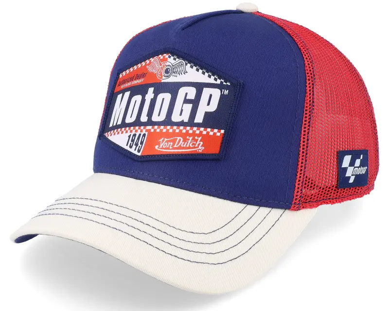 Von Dutch Moto GP Blue/Red/Stone Trucker online